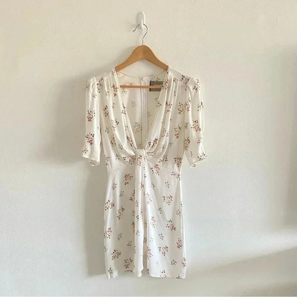 Reformation Aster Floral Dress Sz 2 - Picture 2 of 10
